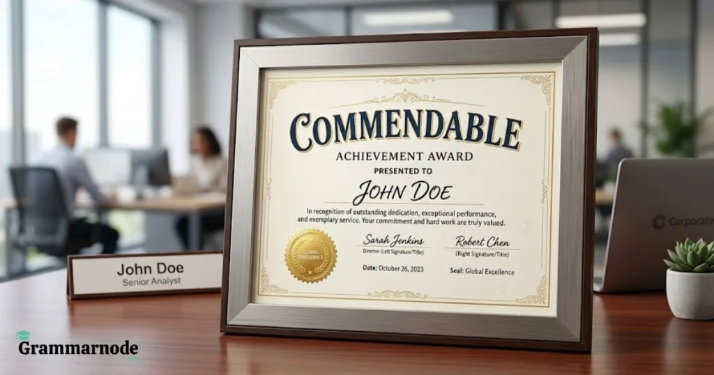 Commendable
