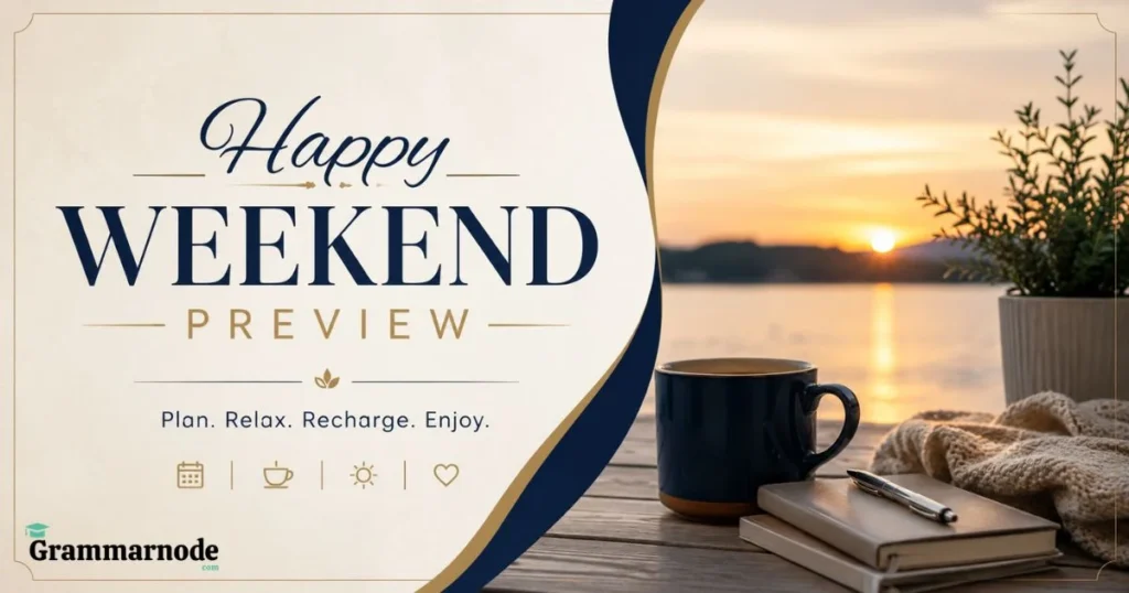 Happy Weekend Preview