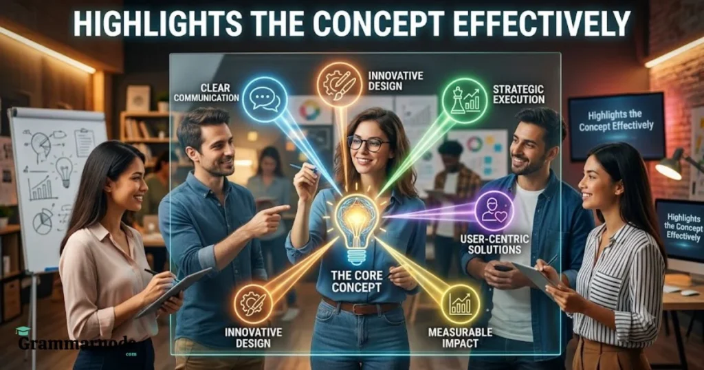 Highlights The Concept Effectively