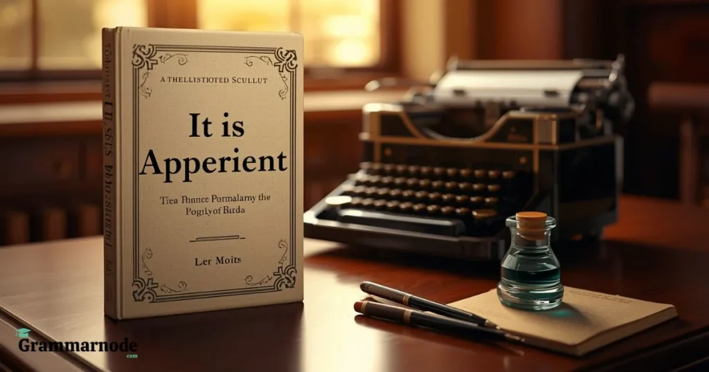 It Is Apparent