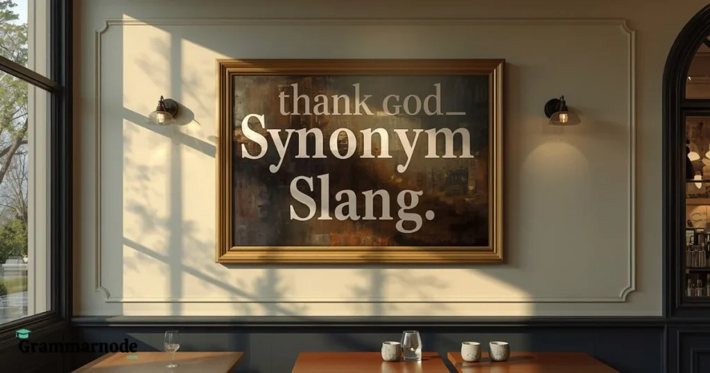Thank God Synonym Slang