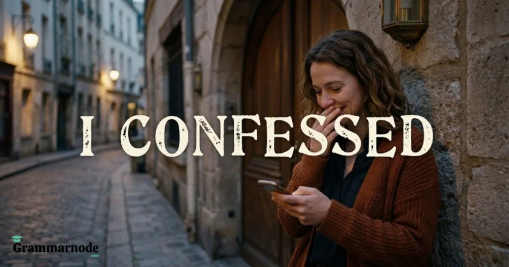I Confessed