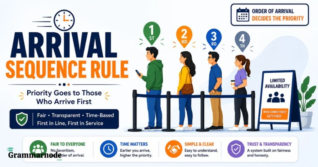 Arrival Sequence Rule